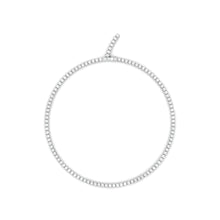 Lab Grown Diamond Tennis Necklace With Extender