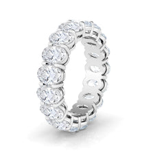 Mega Oval Cut Lab Grown Diamond Eternity Band