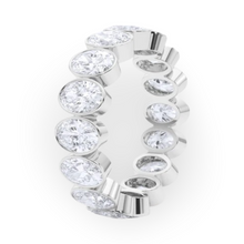 Oval Bezel Set Lab Grown Diamond Eternity Band