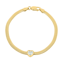 The Italian Flex Chain Bracelet with Diamond Bezel
