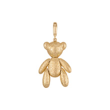 Teddy Bear Charm with Pink Tourmaline Heart