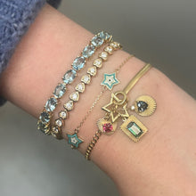 Inner Shine Bezel Set Diamond Heart Eternity Bracelet