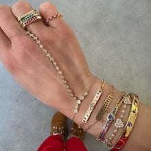 Love Always Rainbow Sapphire & Diamond Band Ring