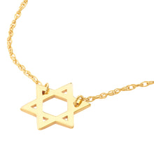 Mini Star of David Gold Necklace