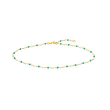 Enamel Beaded Anklet