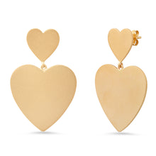 MS x SRJ Small Double Heart Earrings