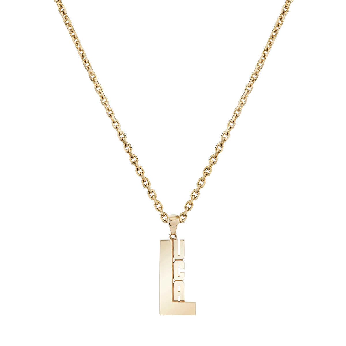 Drop monogram lariat necklace with sideways heart symbol - personalize it  with your initials.