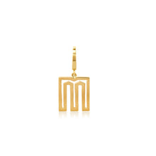High Polish Mini Outline Initial Charm