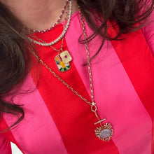 One of a Kind Serene Ruby Fluted Light Locket Charm