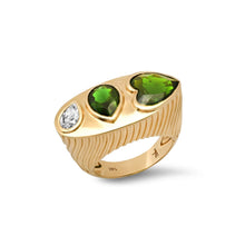 Ripple Mixed Shape Gemstone Statement Ring