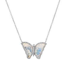 Magic Gemstone & Diamond Butterfly Necklace