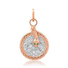 Milestones by AB for Eriness Diamond Coiled Snake Charm Pendant