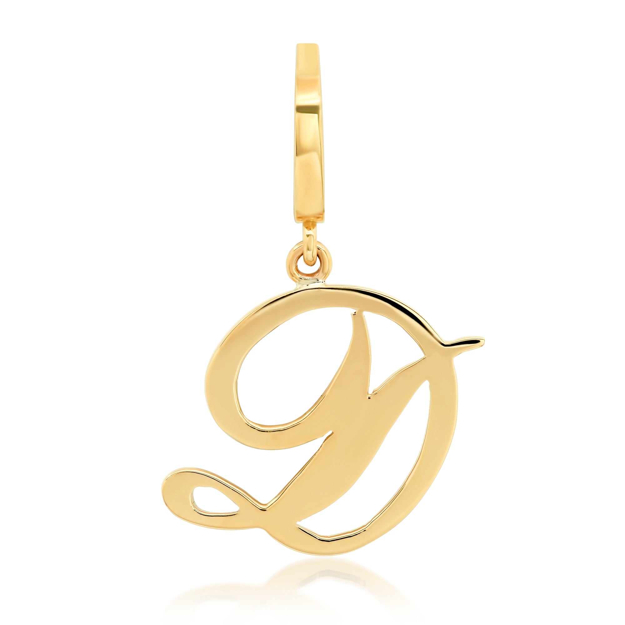High Polish Medium Script Initial Charm