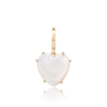 Precious Gemstone Heart Charm