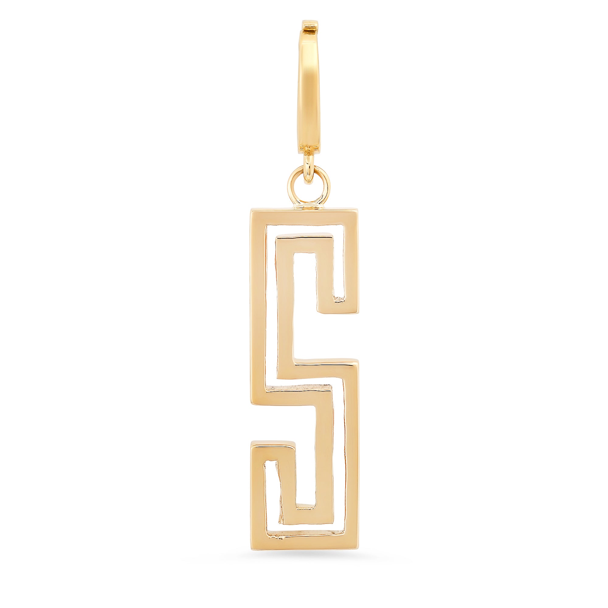 High Polish Outline Initial Charm