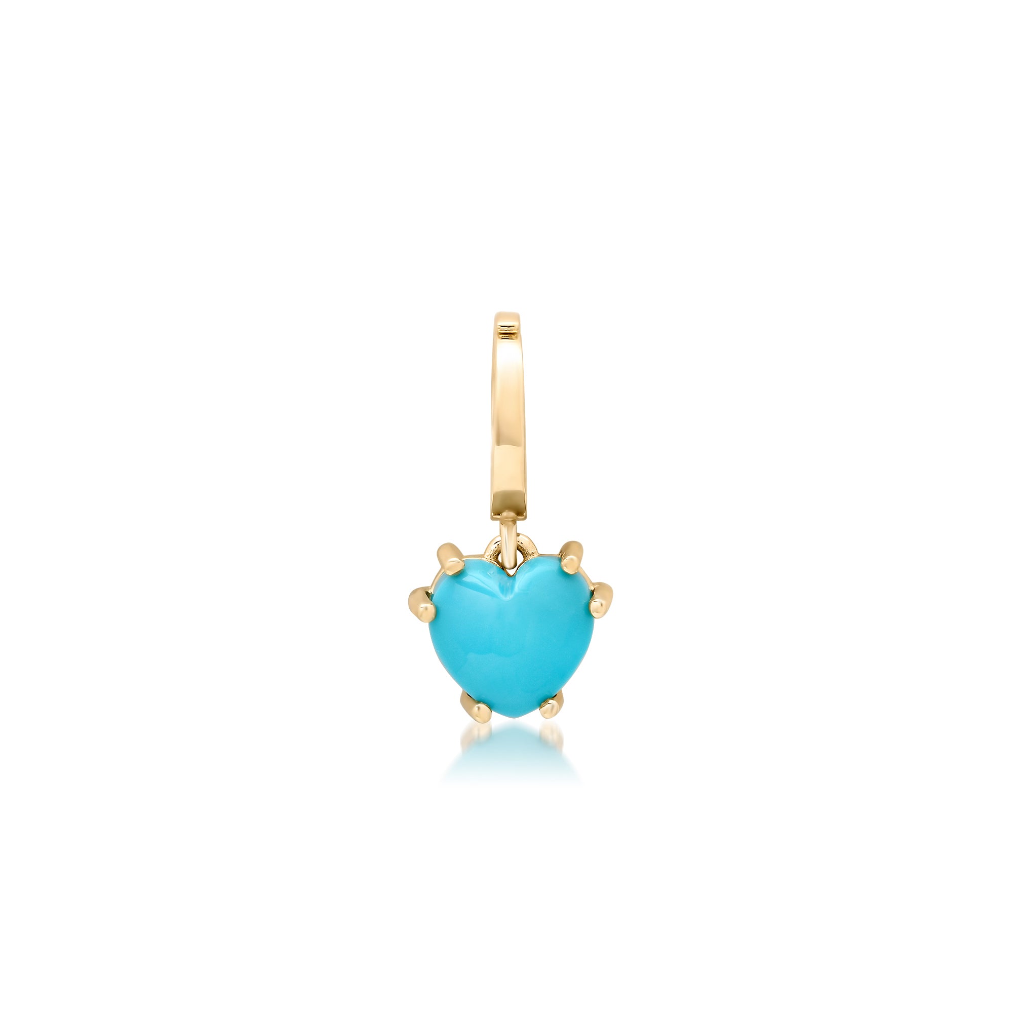 Mini Precious Gemstone Heart Charm