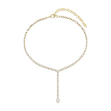 One of A Kind Diamond Heart Y Drop Necklace
