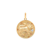 Gold & Diamond Lion Pendant