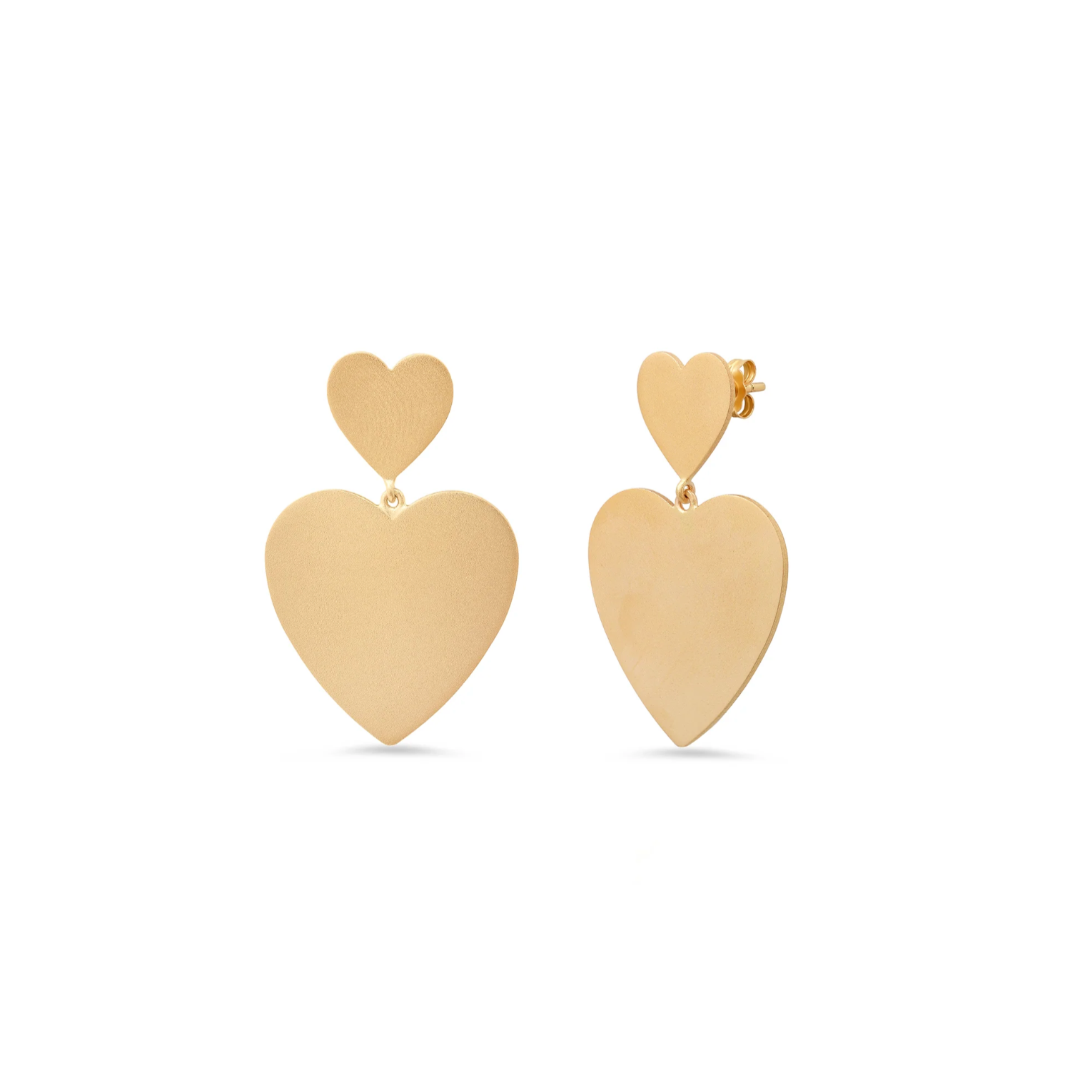 Large Double Heart Earrings