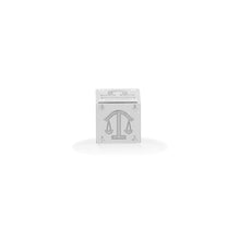 Silver Astrological Block Big Bead