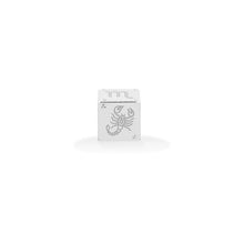 Silver Astrological Block Big Bead
