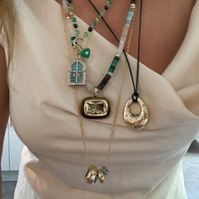 Small Story Gemstone or Diamond Bead Charm