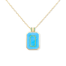 Spark Emerald Cut Gemstone Pendant Necklace