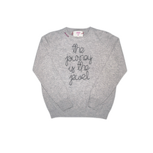 MBAB X JRD Luxe Customizable Hand Embroidered The Journey is the Jewel Cashmere Sweater