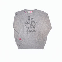MBAB X JRD Luxe Customizable Hand Embroidered The Journey is the Jewel Cashmere Sweater