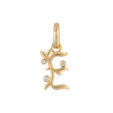 Vine Diamond Initial Charm