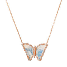 Magic Gemstone & Diamond Butterfly Necklace