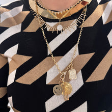 Gilded Gold Square Collar Necklace