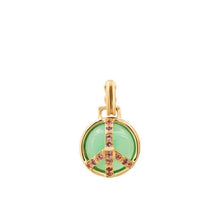 Mini Gemstone Peace Pendant