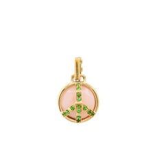 Mini Gemstone Peace Pendant