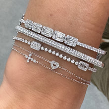 Intricate Diamond Illusion & Bezel Set Bracelet