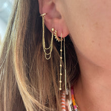 Gold Spike Huggie Hoop Earrings