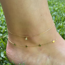 Mini Star Gold Station Anklet