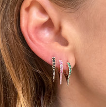 The Luxe Gemstone To the Point Diamond Dagger Earrings