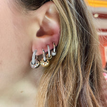 Grande Gold Ball Huggie Hoop Earrings