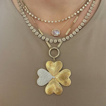 Lucky You Diamond Jumbo Four Leaf Clover Pendant