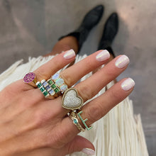 Sophia Serpent Diamond or Emerald Ring