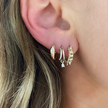 My Marquis Diamond Huggie Earrings
