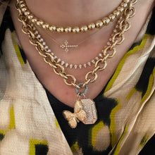 Full Pave Diamond Rectangular Locket Charm