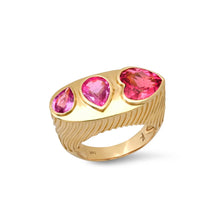 Ripple Mixed Shape Gemstone Statement Ring