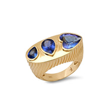 Ripple Mixed Shape Gemstone Statement Ring