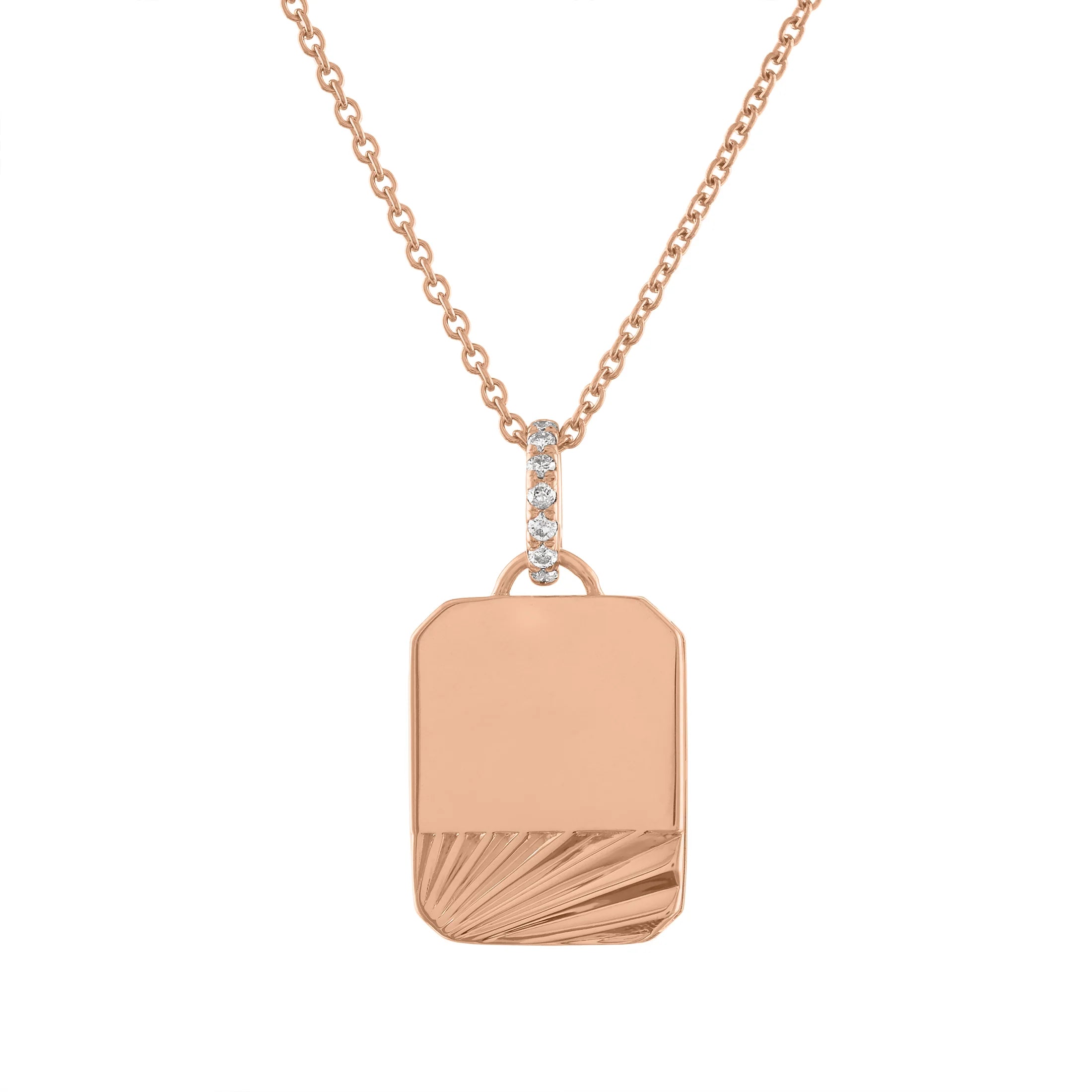 Stormy Pendant Necklace (Engraveable)