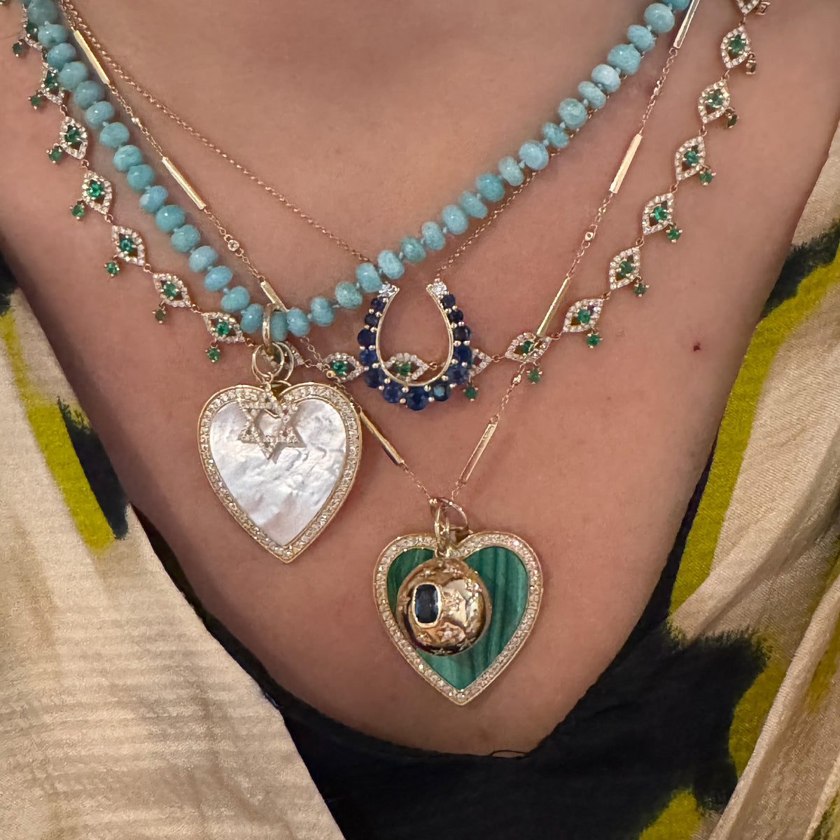 Amazonite Gemstone Beaded Necklace – Milestones by Ashleigh Bergman