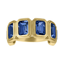 MAC Gemstone Half Eternity Band Ring