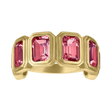 MAC Gemstone Half Eternity Band Ring
