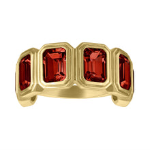 MAC Gemstone Half Eternity Band Ring